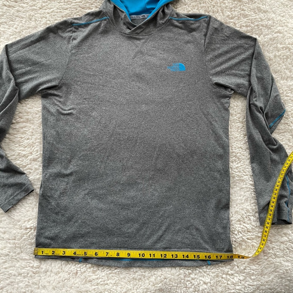 Men S THE NORTH FACE Flashdry Running Hoodie Gray - Picture 2 of 12